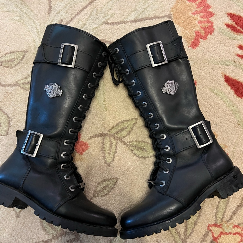 Harley-Davidson Black Bellhaven Riding Boots